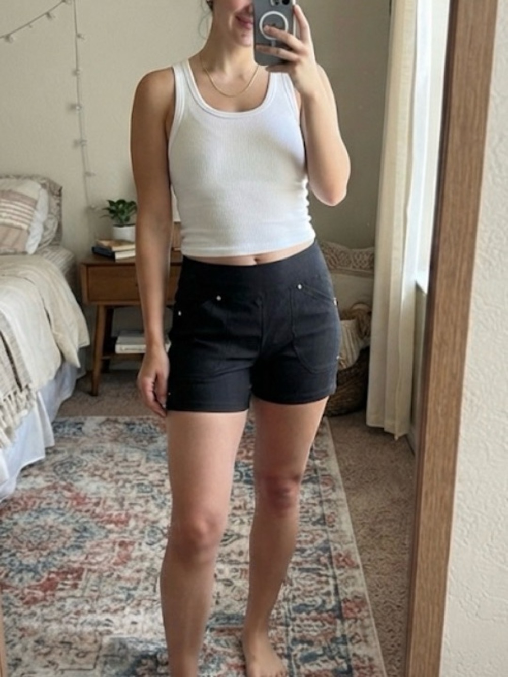 Awake Black Tailored Bermuda Shorts